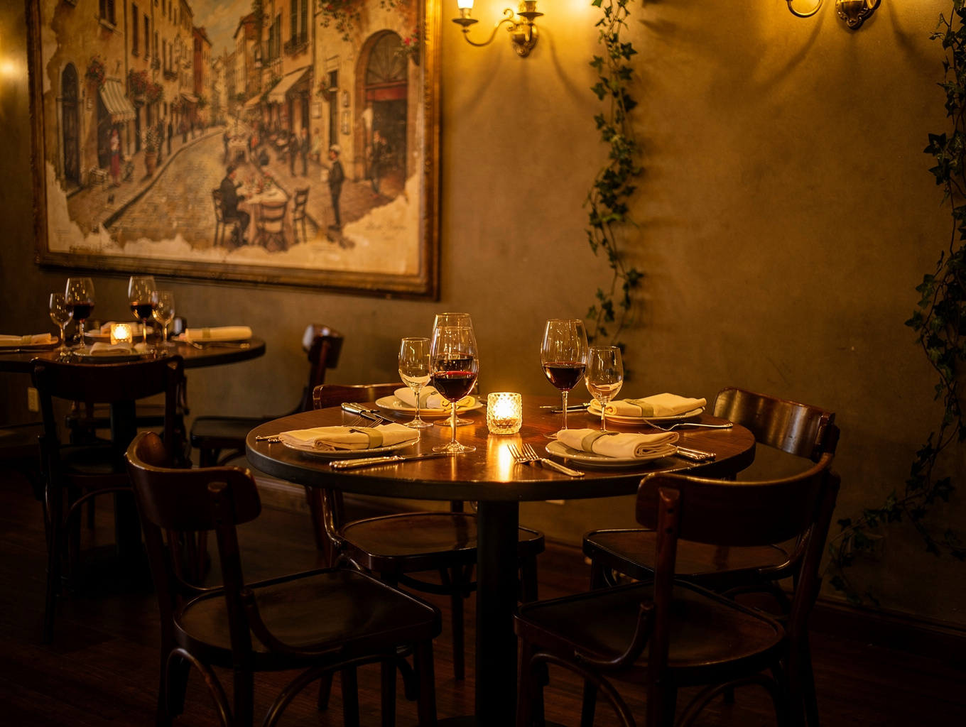 Cozy dining room atmosphere at TAVOLA restaurant