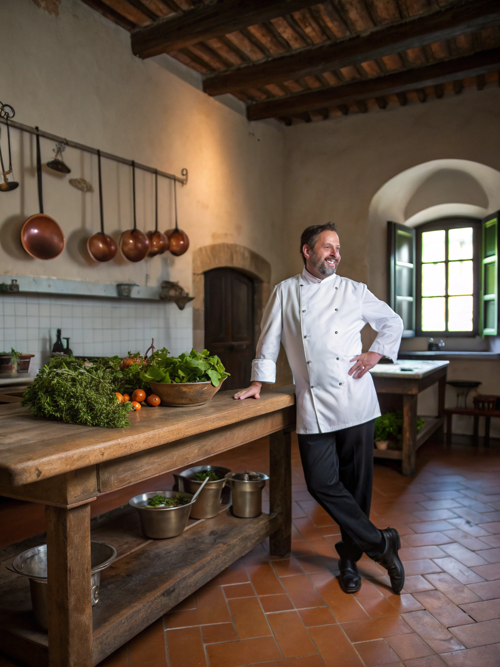 Executive Chef Giovanni preparing a signature dish