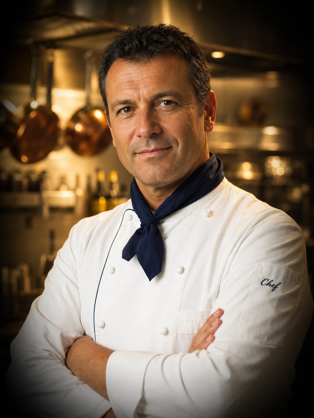 Executive Chef Marco preparing seasonal Italian dishes